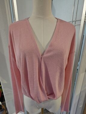 "Thinking Of You" Knit Top by Santuary in Light Pink Size